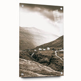 Farmhouse Valley Landscape Art – Rustic Country Style Wall Decor