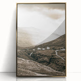 Farmhouse Valley Landscape Art – Rustic Country Style Wall Decor