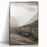 Farmhouse Valley Landscape Art – Rustic Country Style Wall Decor