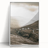 Farmhouse Valley Landscape Art – Rustic Country Style Wall Decor