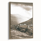 Farmhouse Valley Landscape Art – Rustic Country Style Wall Decor