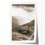 Farmhouse Valley Landscape Art – Rustic Country Style Wall Decor