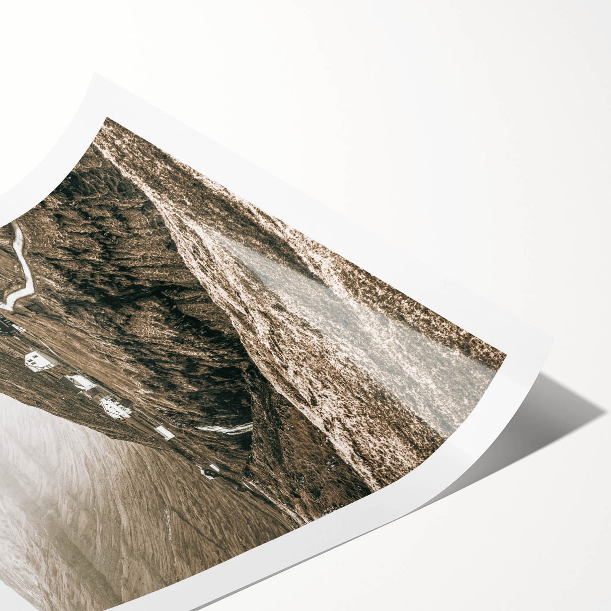 Farmhouse Valley Landscape Art – Rustic Country Style Wall Decor