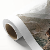 Rustic Farmhouse Wall Art - Vintage-Inspired Mountain Scene with Wildlife