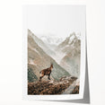 Rustic Farmhouse Wall Art - Vintage-Inspired Mountain Scene with Wildlife