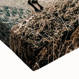 Rustic Farmhouse Wall Art - Vintage-Inspired Mountain Scene with Wildlife