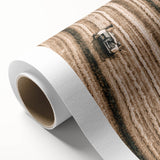 Farmhouse Wall Art - Aerial View of Rustic Wheat Field with Harvester