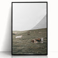 Farmhouse Wall Art - Serene Pasture with Resting Cattle for Country Decor