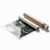 Farmhouse Wall Art - Tranquil Cow in Mountain Valley for Rustic Decor