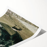 Farmhouse Wall Art - Tranquil Cow in Mountain Valley for Rustic Decor