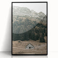 Farmhouse Wall Art - Secluded Cabin in Mountain Forest for Rustic Decor