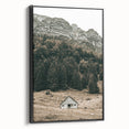 Farmhouse Wall Art - Secluded Cabin in Mountain Forest for Rustic Decor