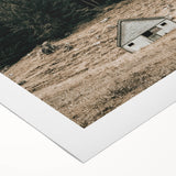 Farmhouse Wall Art - Secluded Cabin in Mountain Forest for Rustic Decor