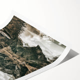 Farmhouse Wall Art - Majestic Mountain Lake Reflection for Rustic Decor