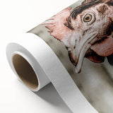 Farmhouse Wall Art - Rustic Close-Up of Chicken for Country Decor