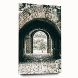 Farmhouse Wall Art - Historic Archway with Stone Path for Rustic Decor