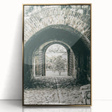 Farmhouse Wall Art - Historic Archway with Stone Path for Rustic Decor
