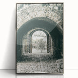 Farmhouse Wall Art - Historic Archway with Stone Path for Rustic Decor