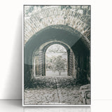 Farmhouse Wall Art - Historic Archway with Stone Path for Rustic Decor