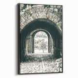 Farmhouse Wall Art - Historic Archway with Stone Path for Rustic Decor