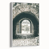 Farmhouse Wall Art - Historic Archway with Stone Path for Rustic Decor