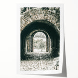 Farmhouse Wall Art - Historic Archway with Stone Path for Rustic Decor