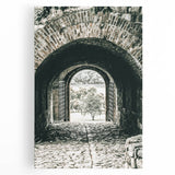 Farmhouse Wall Art - Historic Archway with Stone Path for Rustic Decor