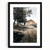 Farmhouse Wall Art - Rustic Barn and Pathway Under Trees for Country Decor