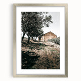 Farmhouse Wall Art - Rustic Barn and Pathway Under Trees for Country Decor