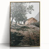 Farmhouse Wall Art - Rustic Barn and Pathway Under Trees for Country Decor