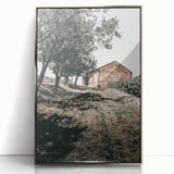 Farmhouse Wall Art - Rustic Barn and Pathway Under Trees for Country Decor