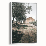 Farmhouse Wall Art - Rustic Barn and Pathway Under Trees for Country Decor