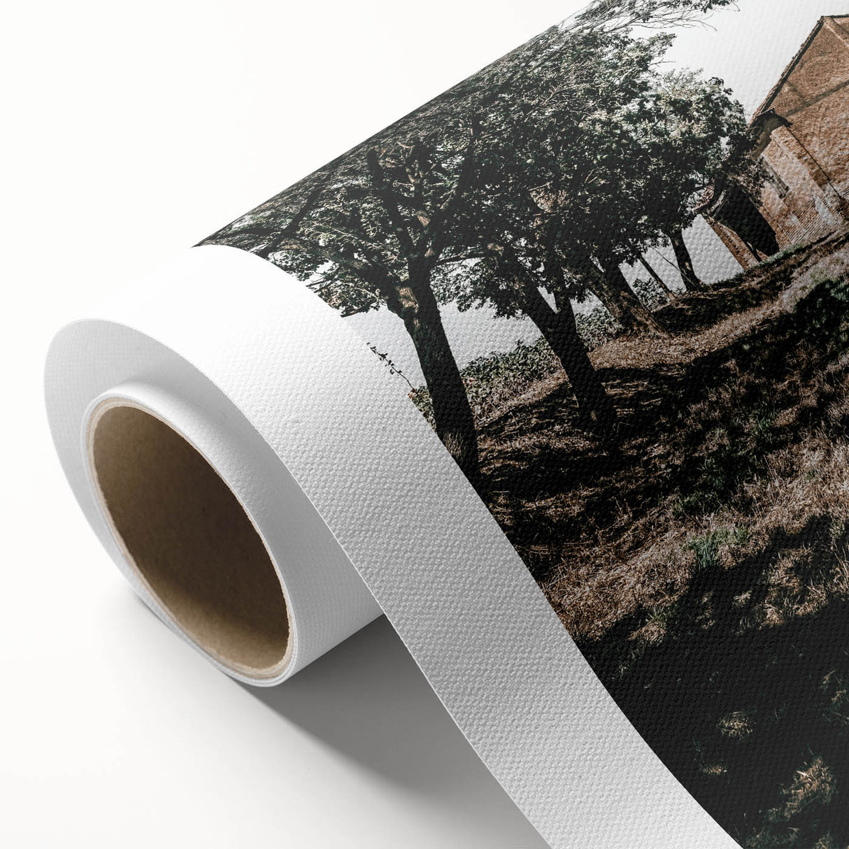 Farmhouse Wall Art - Rustic Barn and Pathway Under Trees for Country Decor