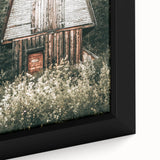 Farmhouse Wall Art - Rustic Wooden Barn Surrounded by Nature for Decor