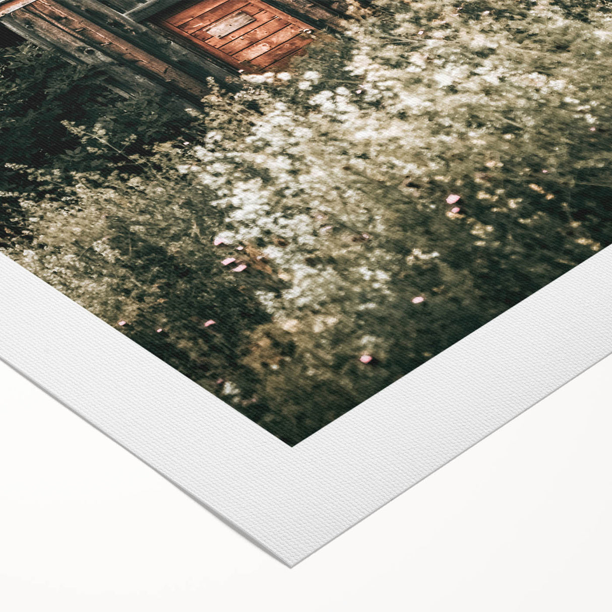 Farmhouse Wall Art - Rustic Wooden Barn Surrounded by Nature for Decor