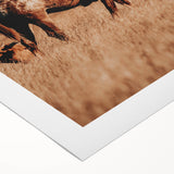 Cowboy and Horse Wall Art | Rustic Farmhouse Decor | Country Style Print