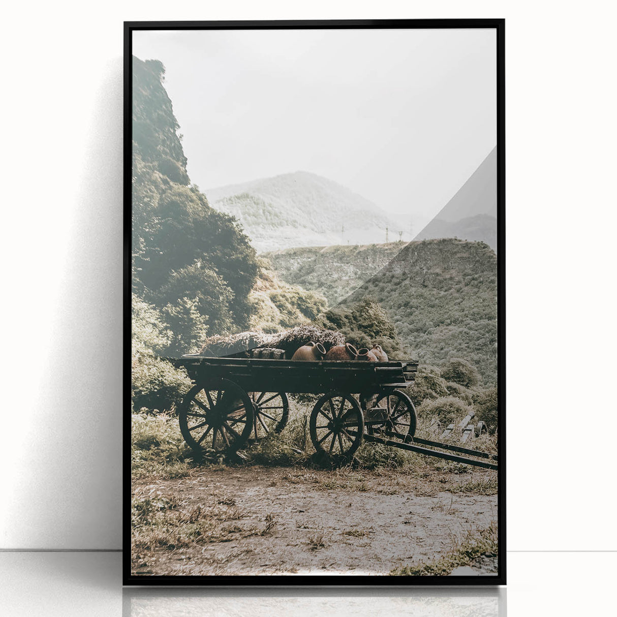 Rustic Mountain Wagon Wall Art | Country Style Farmhouse Decor