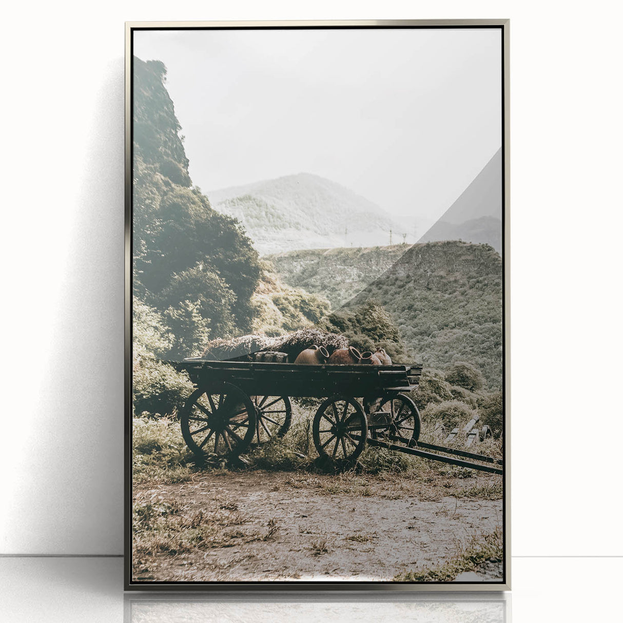 Rustic Mountain Wagon Wall Art | Country Style Farmhouse Decor