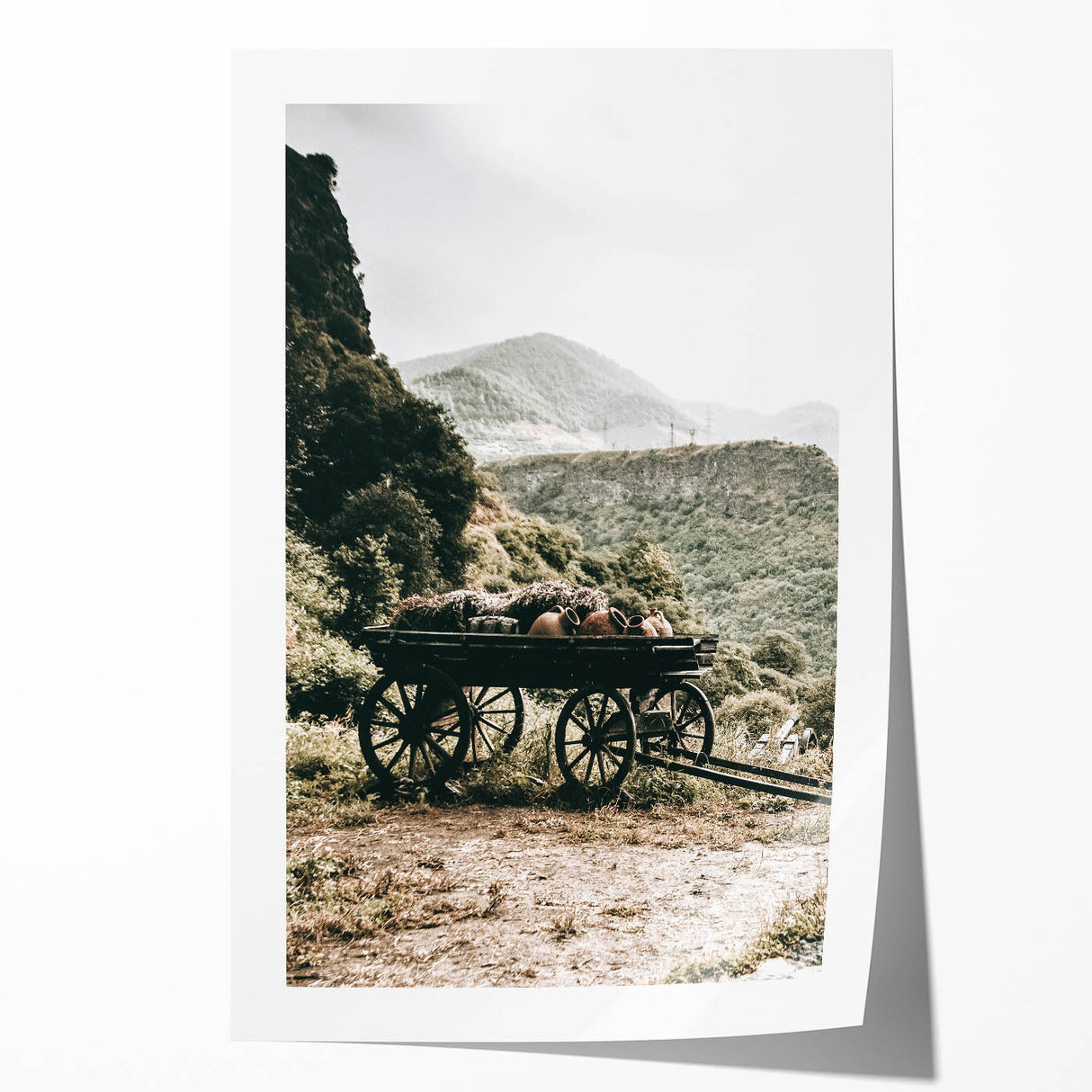 Rustic Mountain Wagon Wall Art | Country Style Farmhouse Decor
