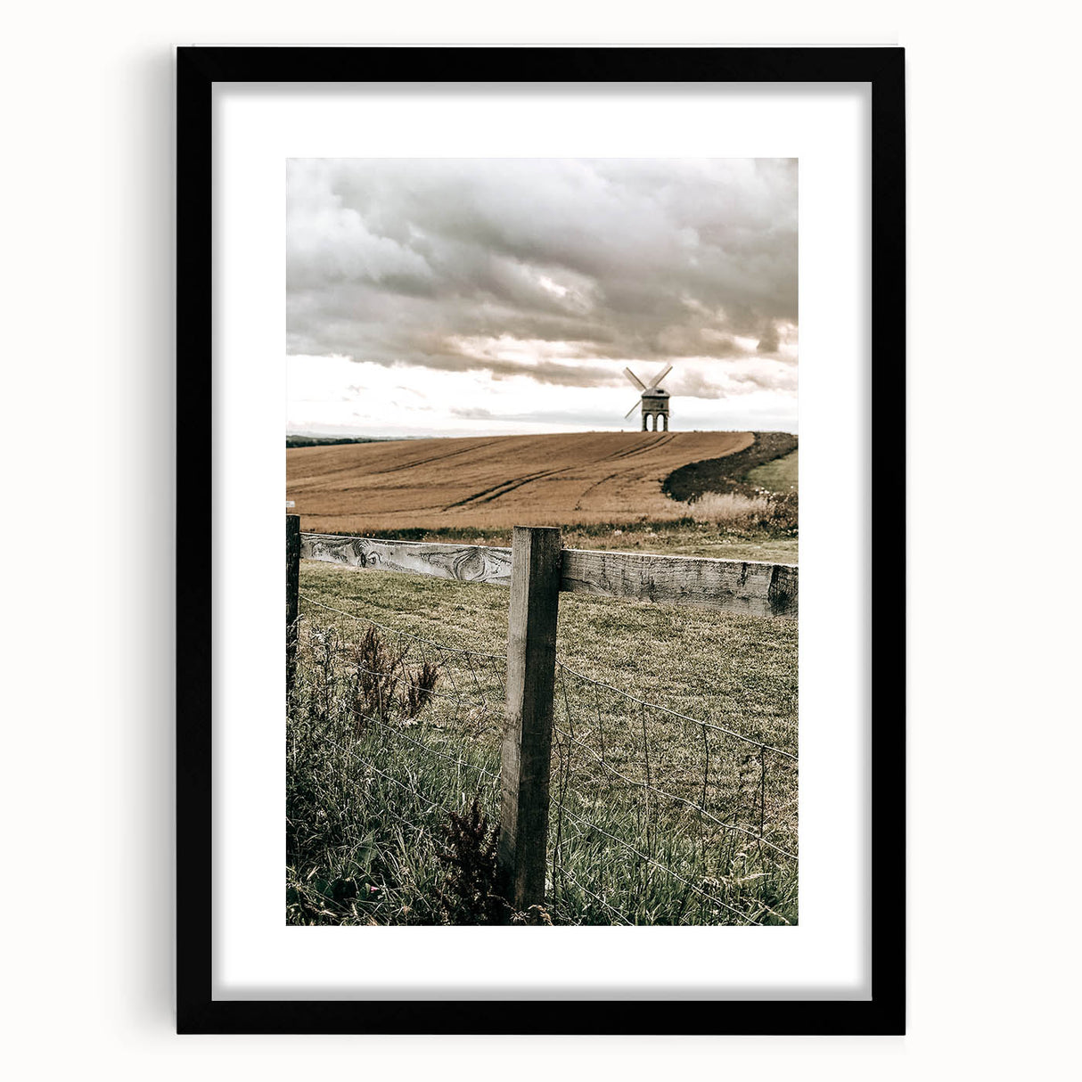 Windmill and Countryside Wall Art | Rustic Farmhouse Decor for Homes