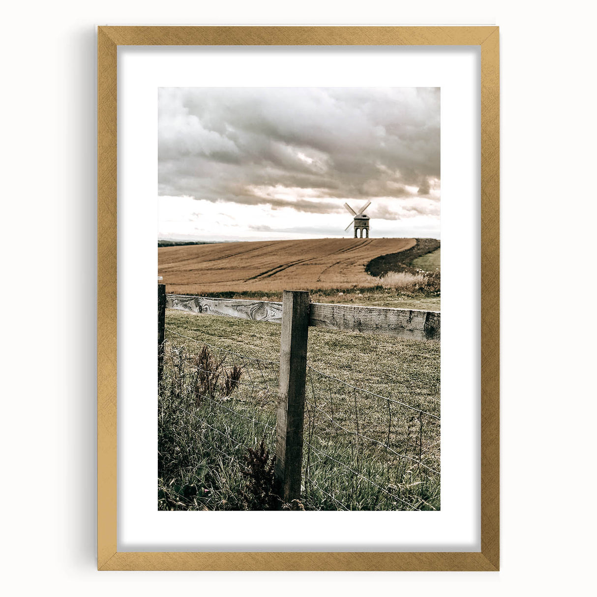 Windmill and Countryside Wall Art | Rustic Farmhouse Decor for Homes