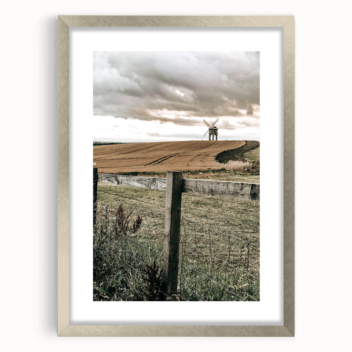 Windmill and Countryside Wall Art | Rustic Farmhouse Decor for Homes