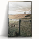 Windmill and Countryside Wall Art | Rustic Farmhouse Decor for Homes