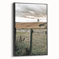 Windmill and Countryside Wall Art | Rustic Farmhouse Decor for Homes