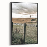 Windmill and Countryside Wall Art | Rustic Farmhouse Decor for Homes