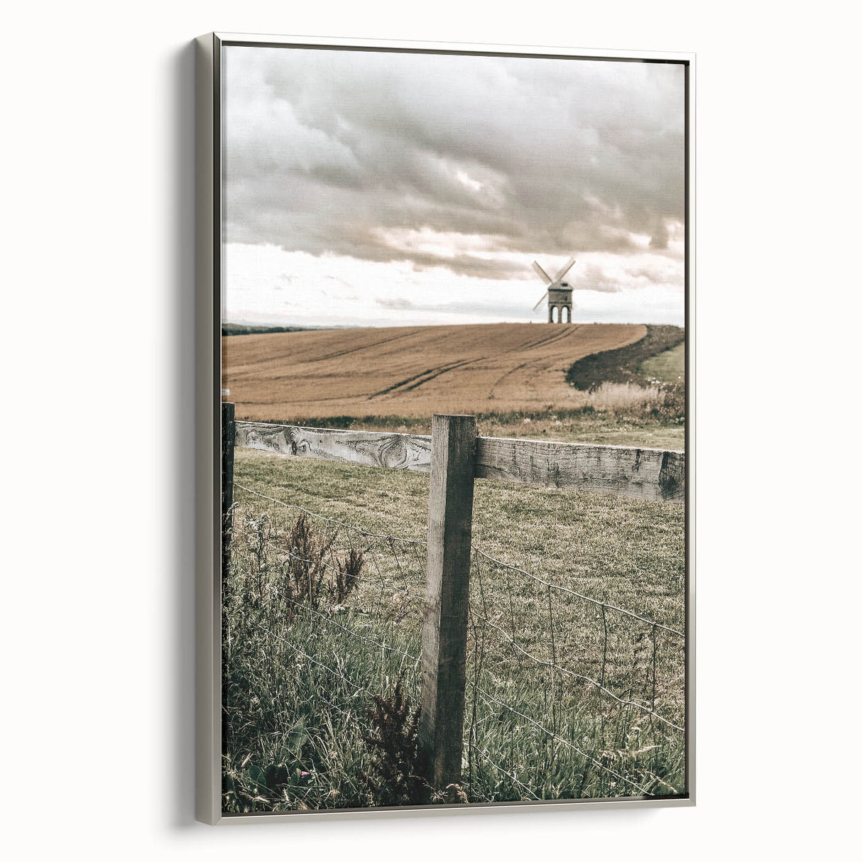 Windmill and Countryside Wall Art | Rustic Farmhouse Decor for Homes
