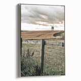Windmill and Countryside Wall Art | Rustic Farmhouse Decor for Homes