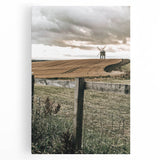 Windmill and Countryside Wall Art | Rustic Farmhouse Decor for Homes