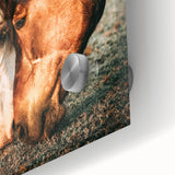 Heartfelt Horses Grazing Wall Art | Rustic Farmhouse Decor for Country Homes