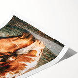 Heartfelt Horses Grazing Wall Art | Rustic Farmhouse Decor for Country Homes